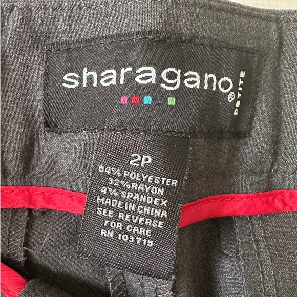Sharagano Petite Dress Pants | Size 2P | Charcoal Gray Business Office Church - Picture 3 of 8